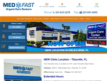 Tablet Screenshot of medfastcare.com